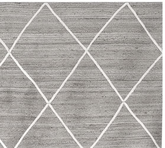 Jute Lattice Rug Flax/Ivory Pottery Barn