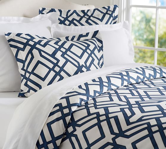 Shelby Geo Patterned Duvet Cover Sham Pottery Barn
