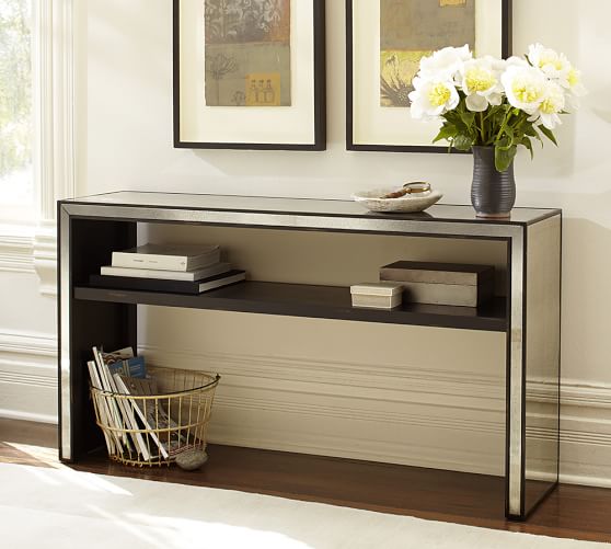 Marnie Mirrored Console Table Pottery Barn