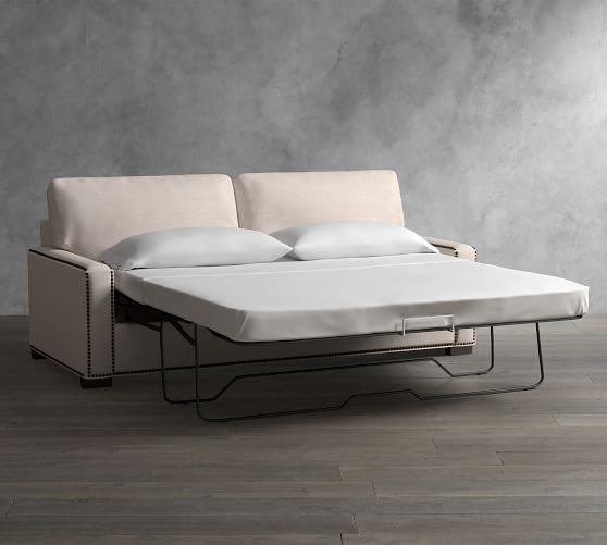Turner Square Upholstered Sleeper Sofa Bed Pottery Barn