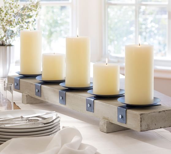 Aiden Centerpiece Pillar Holder Candle Holder Pottery Barn