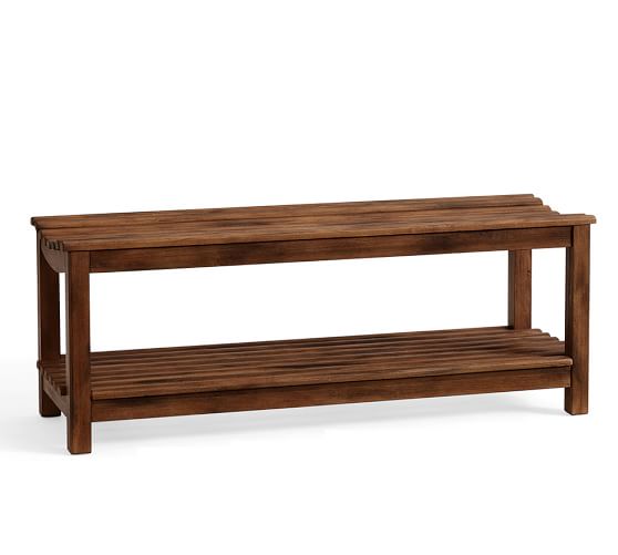 Declan Entry Bench Burnished Pine Pottery Barn