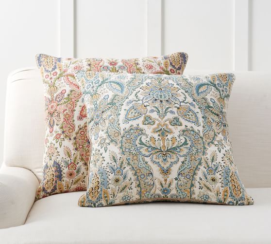 Florentine Paisley Print Decorative Pillow Cover Pottery Barn