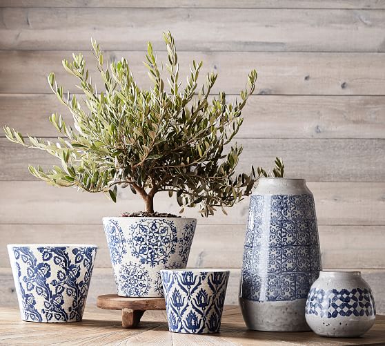 Amadora Blue Mixed Vases Pottery Barn