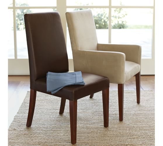 Pottery Barn Leather Dining Chairs