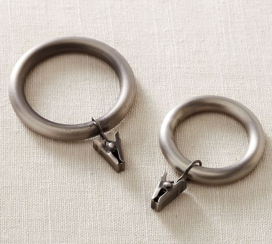 Pb Standard Clip Rings Pewter Finish Pottery Barn