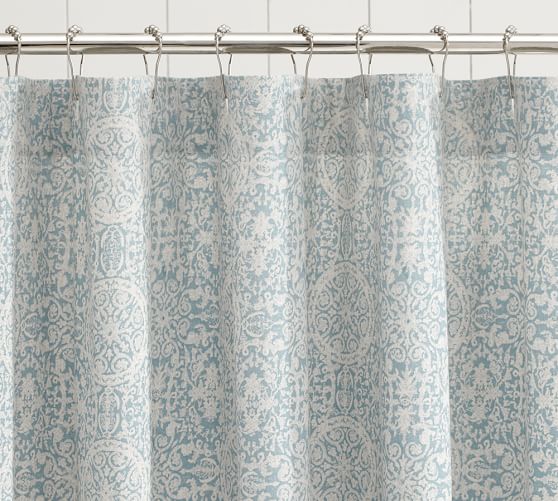 Sammie Tile Shower Curtain Pottery Barn