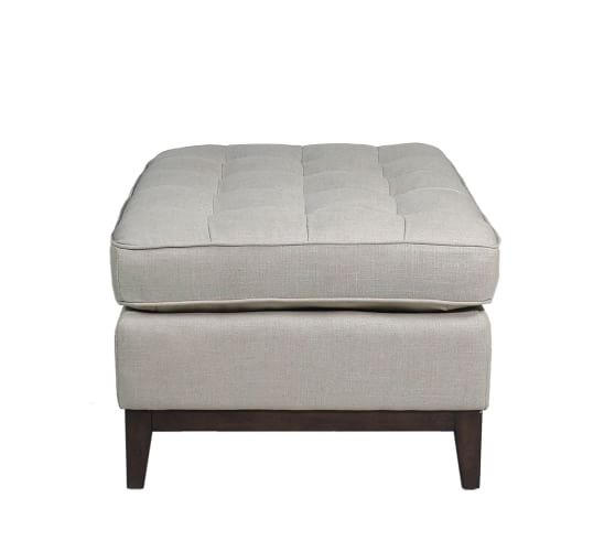 Kendal Upholstered Ottoman Pottery Barn