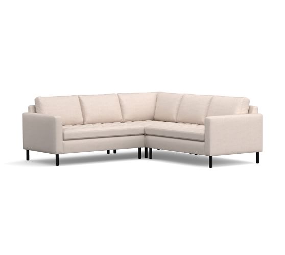 Soma Savannah Upholstered 3 Piece L Shaped Sectional Sofa