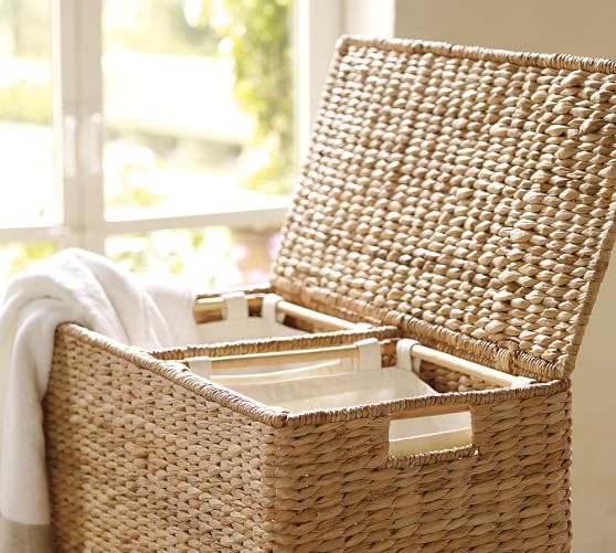 Seagrass Divided Hamper Liner Savannah Pottery Barn