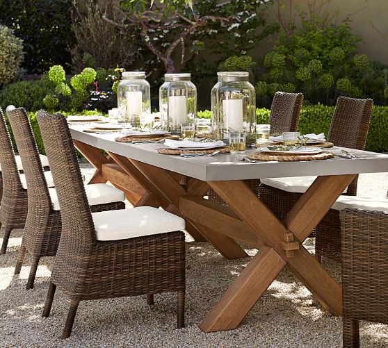 Torrey All Weather Wicker Dining Side Chair Espresso Pottery Barn