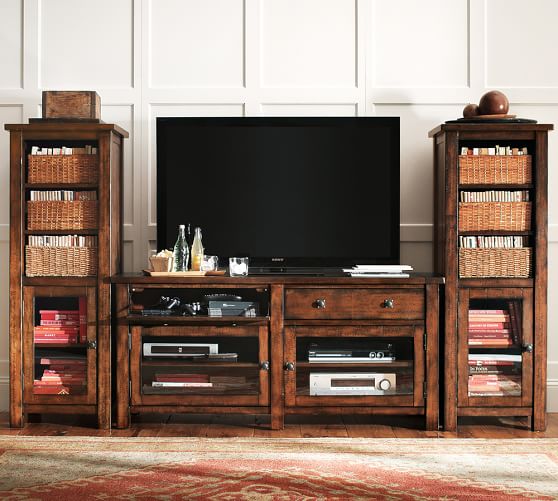 Benchwright Media Tower Pottery Barn