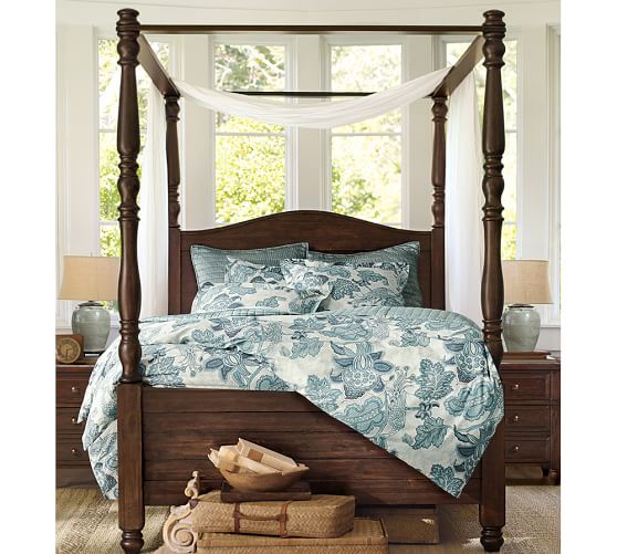 Cortona Canopy Bed Wooden Beds Pottery Barn