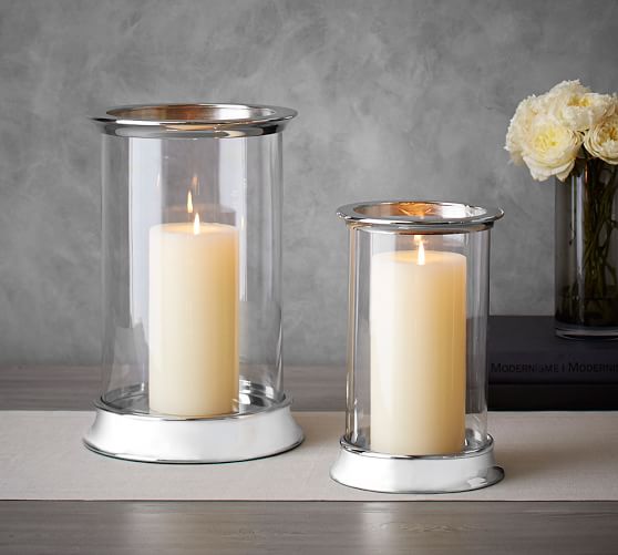 Arlington Nickel Hurricane Candle Holder Pottery Barn