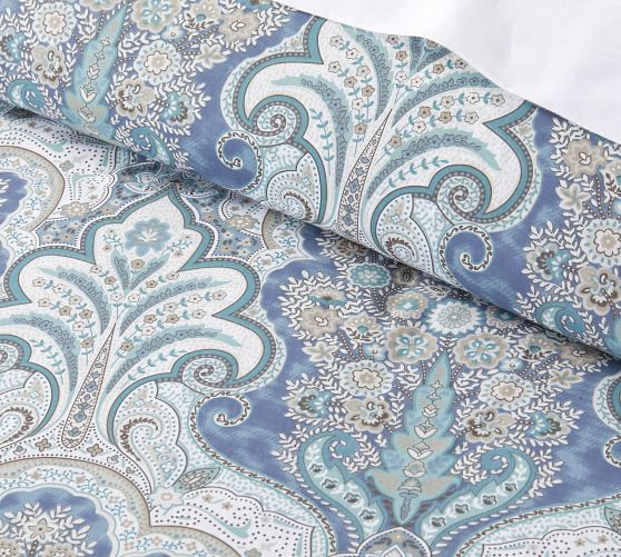 Jordana Percale Patterned Duvet Cover Sham Pottery Barn