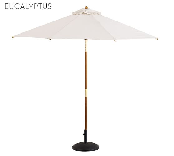 Premium Sunbrella Round Umbrella Outdoor Umbrellas Pottery Barn