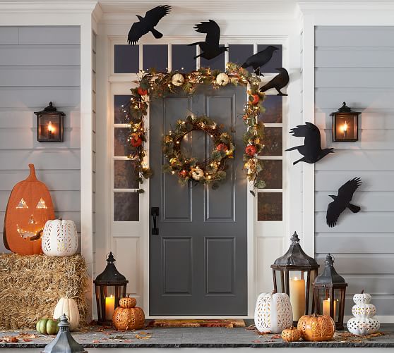 Silhouette Crows Set Of 4 Pottery Barn