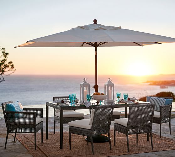 Cammeray All Weather Wicker Dining Armchairs Pottery Barn