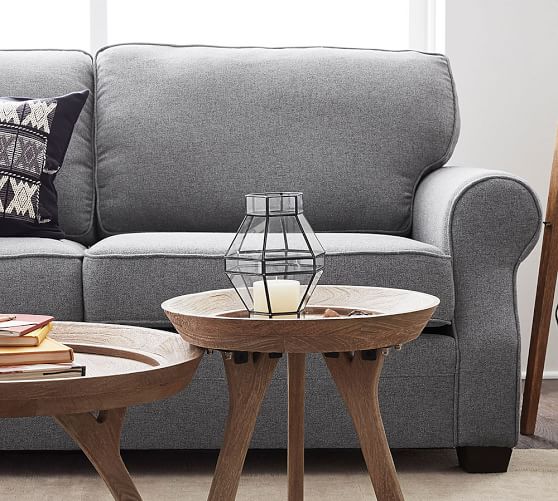Soma Fremont Roll Arm Fabric Sofa Pottery Barn