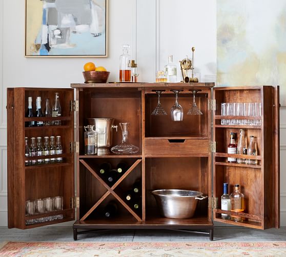 Timor Bar Cabinet Bar Furniture Pottery Barn