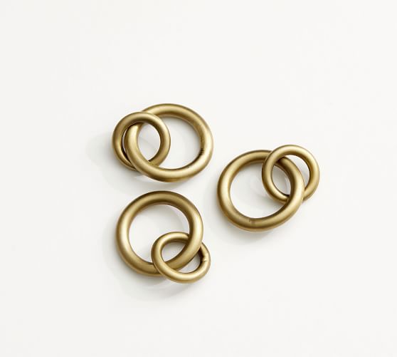 Morris Curtain Round Rings Brass Pottery Barn