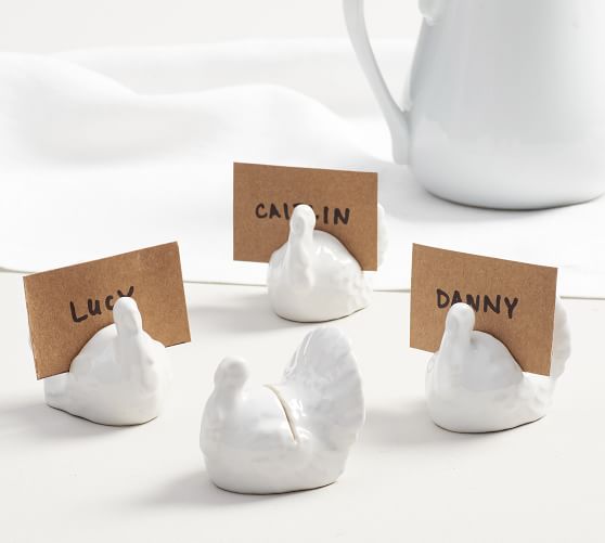 Turkey Place Card Holders Set Of 4 Pottery Barn