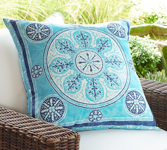 Malibu Medallion Indoor Outdoor Pillow Pottery Barn