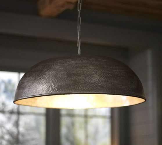 Townsend Oversized Hammered Pendant Pottery Barn