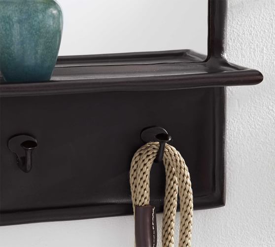 Emory Entryway Mirror With Wall Hooks Wall Organizers Pottery Barn