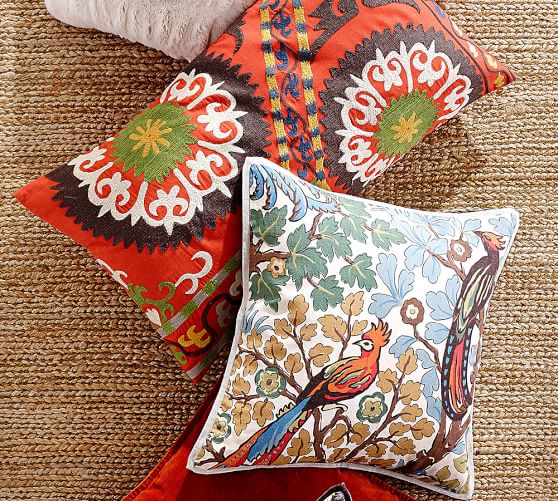 Mayle Bird Decorative Pillow Cover Pottery Barn