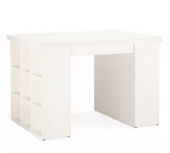 Bedford Project Table Includes Two 3 X 3 Bookcases One Tabletop