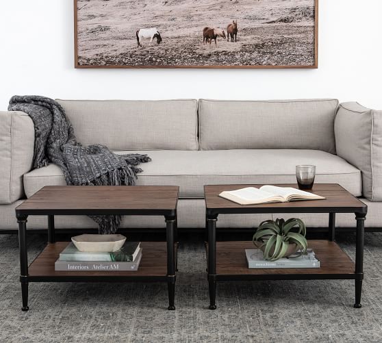 Juno Reclaimed Wood Square Coffee Table Pottery Barn
