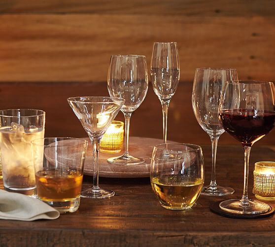 Salerno Glassware Set Of 6 Pottery Barn