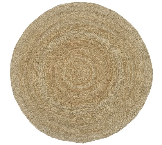 Round Jute Rug Natural