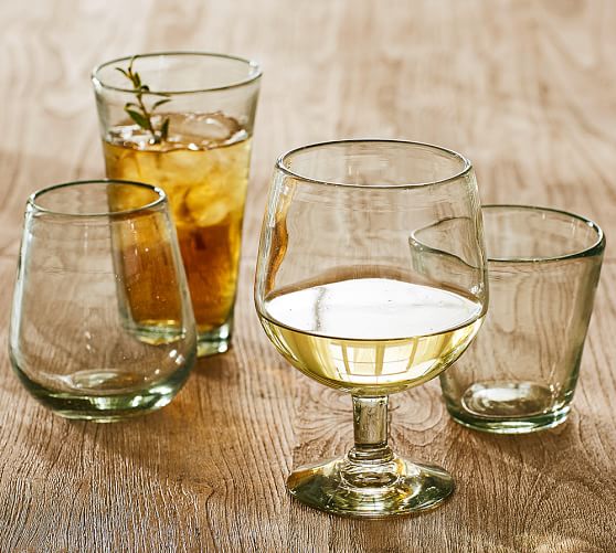 Santino Recycled Wine Glasses Pottery Barn
