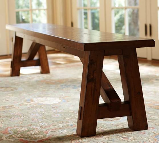 Toscana Dining Bench Pottery Barn