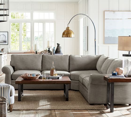 Pearce Upholstered 3 Piece L Shaped Sectional With Wedge Pearce Upholstered 3 Piece L Shaped Sectional With Wedge