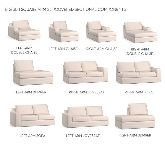 Sur Square Arm Build Your Own Sectional Slipcover Sur Square Arm Build Your Own Sectional Slipcover