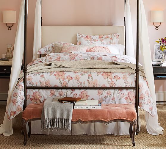 Magnolia Organic Patterned Duvet Cover Sham Pottery Barn