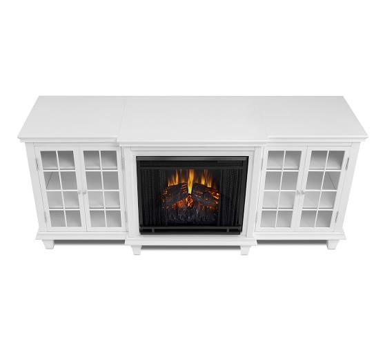 Real Flame Marlowe Electric Fireplace Media Cabinet Pottery Barn