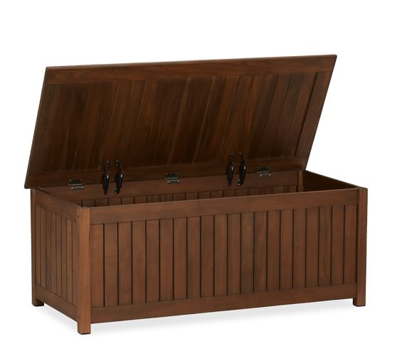 Chatham Storage Bench Honey Pottery Barn