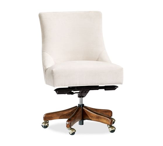 Hayes Non Tufted Swivel Desk Chair Pottery Barn