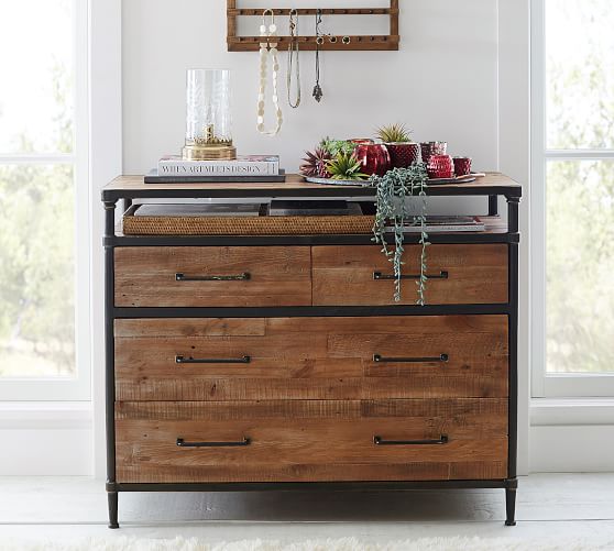 Juno Reclaimed Wood 4 Drawer Dresser Pottery Barn