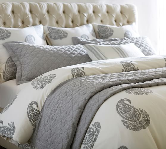 Rayna Paisley Patterned Duvet Cover Sham Pottery Barn