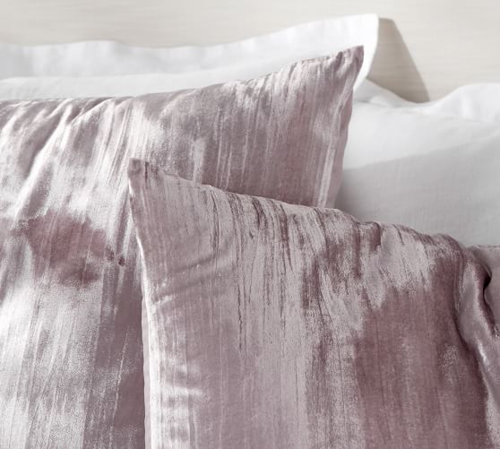 Crinkle Velvet Duvet Cover Shams Pottery Barn