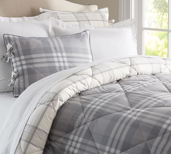 Traftin Plaid Comforter Shams Pottery Barn
