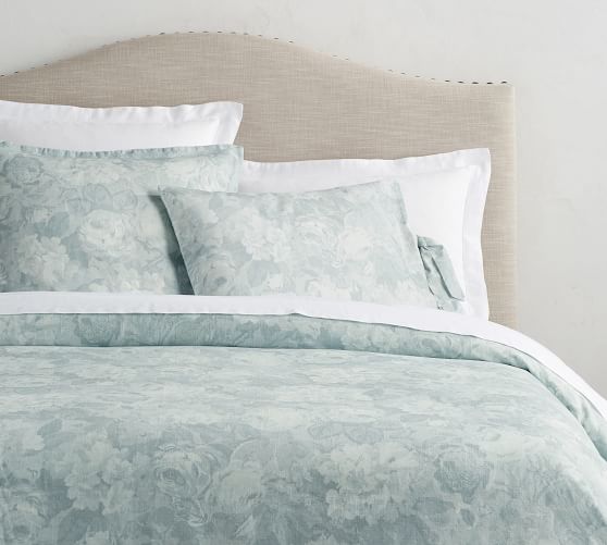 Brigette Print Floral Duvet Cover Shams Sea Glas Pottery Barn