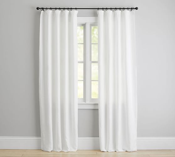 Classic Belgian Flax Linen Blackout Curtain Pottery Barn