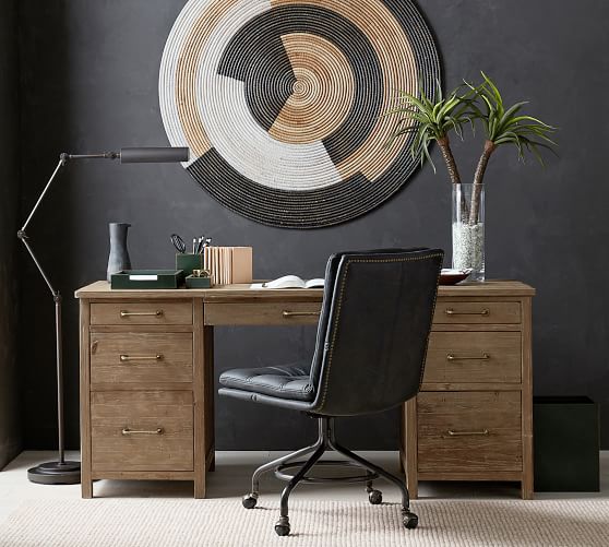 Parker Reclaimed Wood Desk Office Desk Pottery Barn