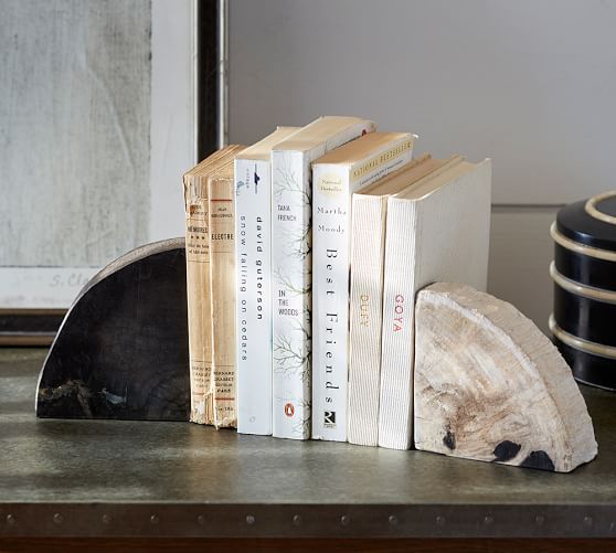 Petrified Wood Bookends Set Of 2 Pottery Barn